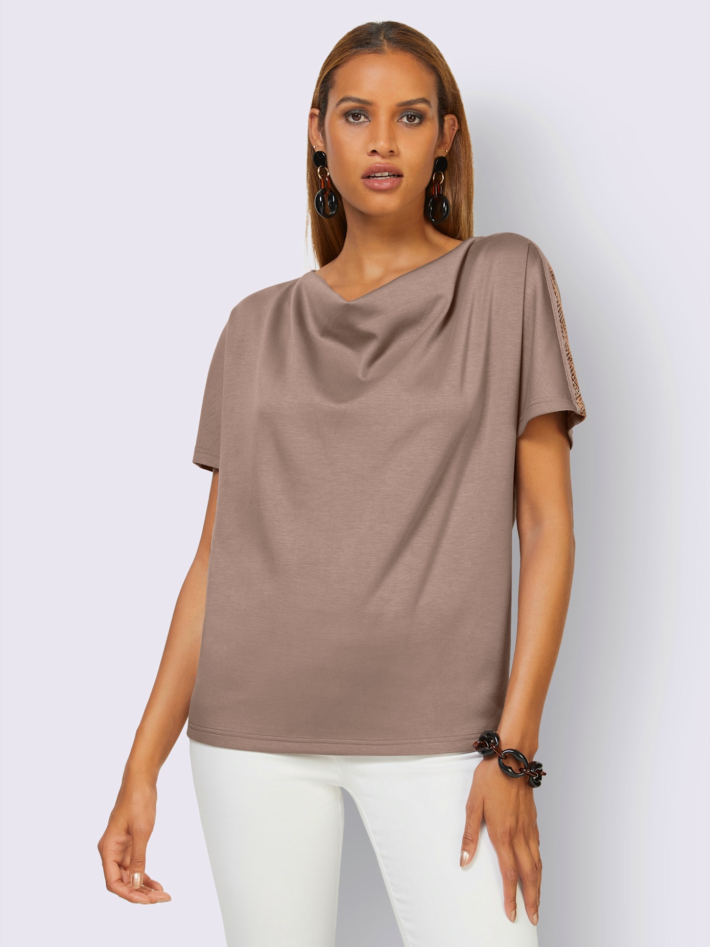 Sweat-shirt mélange de modal doux