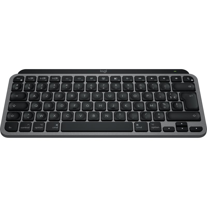 Logitech MX Keys Mini For Mac clavier maison/bureau Bluetooth AZERTY Français Noir, Gris