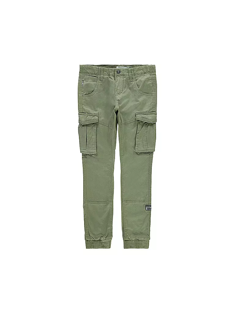 NAME IT Jungen Cargohose Regular Fit NITBAMGO  olive