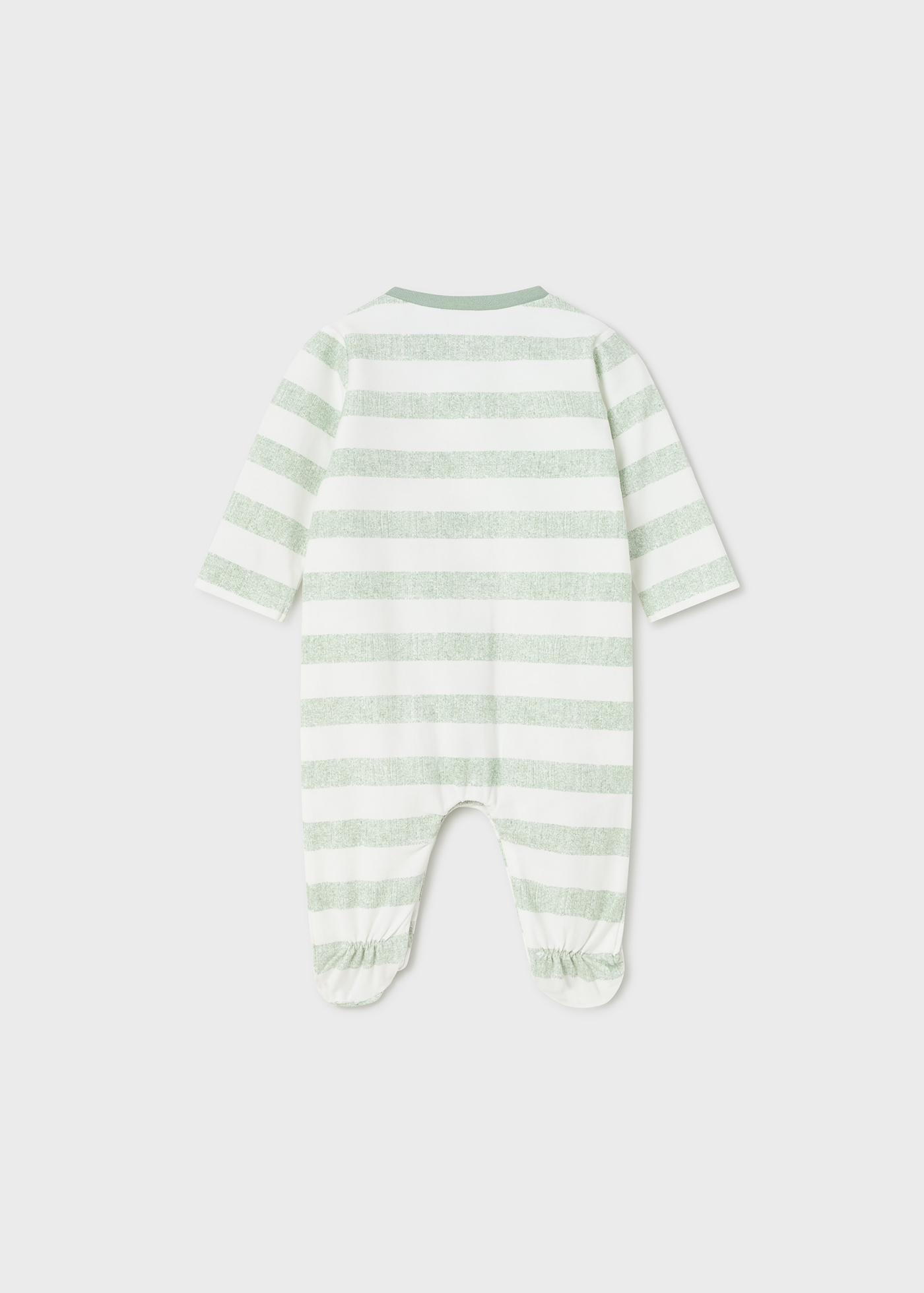 Conjunto de 2 pijamas de algodão sustentável para recém-nascidos.