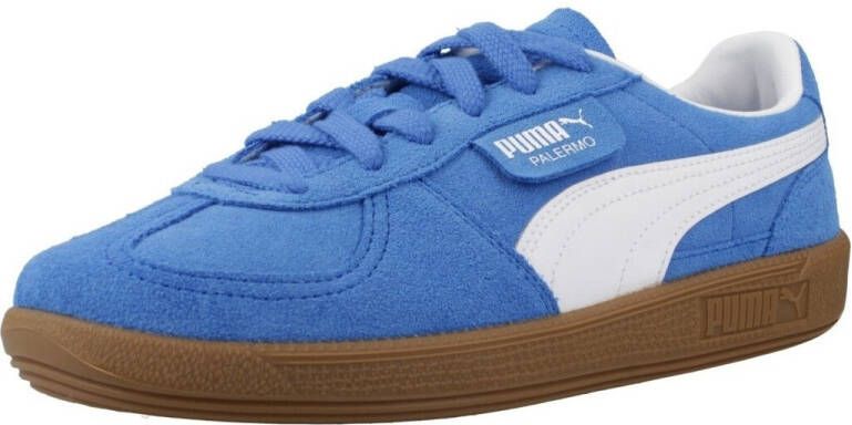 Puma Palermo Team sneaker van suède met leren details