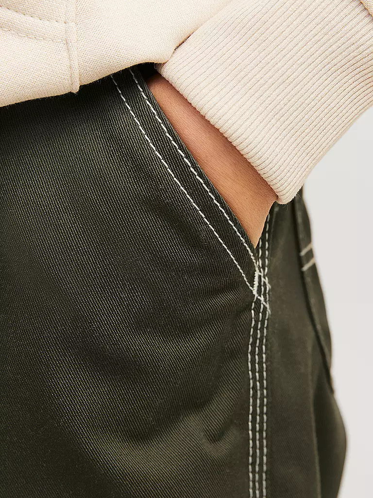 JACK & JONES Jungen Hose JPSTALEX JJCONTRAST olive