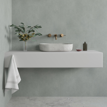 Wand/douche paneel kunststof Allora 260x90 cm licht grijs , dikte 4 mm 2,34 m²
