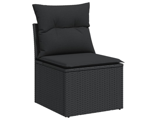 LES TENDANCES - Salon extérieur Salon de jardin-noir-6 places-62x62x69-450511