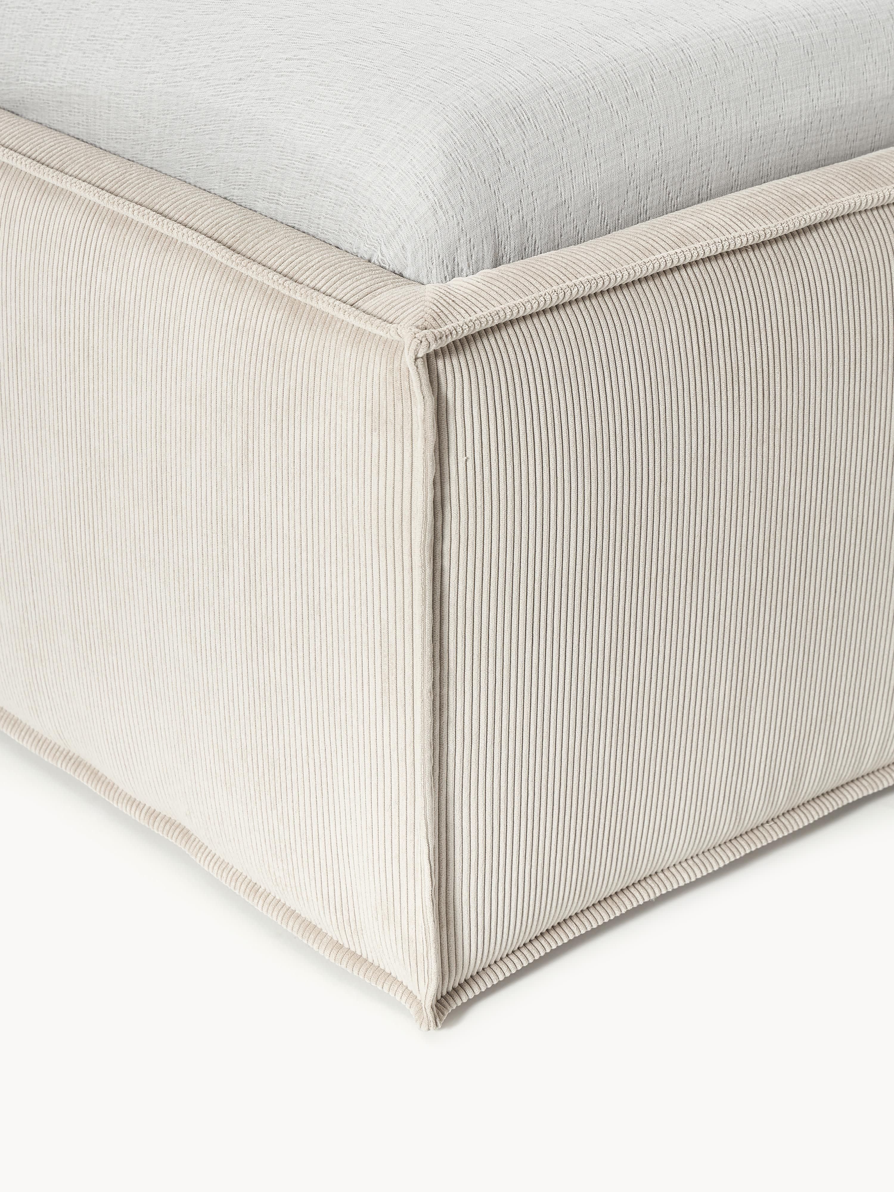 Ribfluwelen gestoffeerd bed Dream met opbergruimte