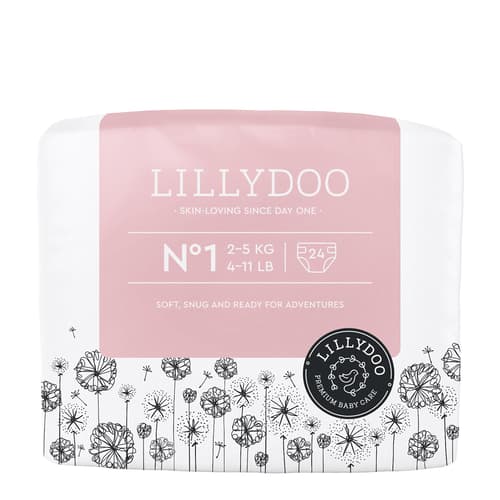 LILLYDOO Windeln Größe 1, 2-5 kg
