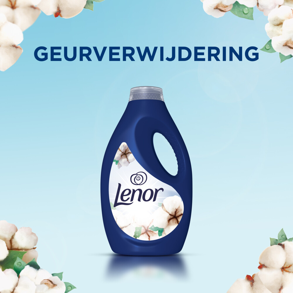 4x Lenor Vloeibaar Wasmiddel Katoen Fris 20 Wasbeurten900 ml