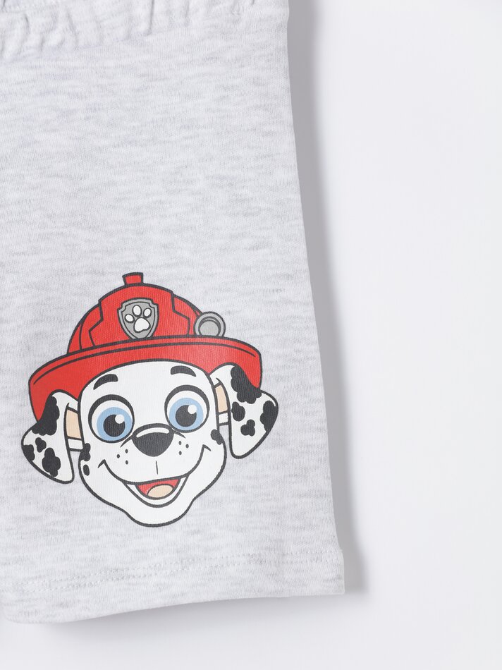 Conjunto de 2 pijamas estampados Patrulha Canina Nickelodeon - Branco Sujo