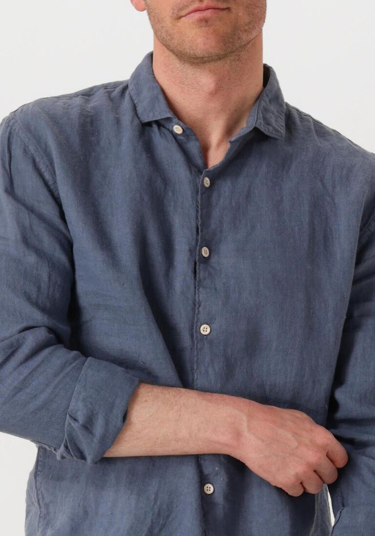 donkerblauwe the goodpeople casual overhemd soho