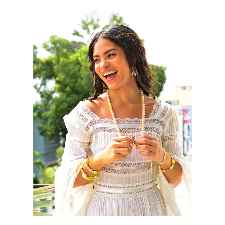 Venessa Arizaga Bracelet Big Smile | Blanc
