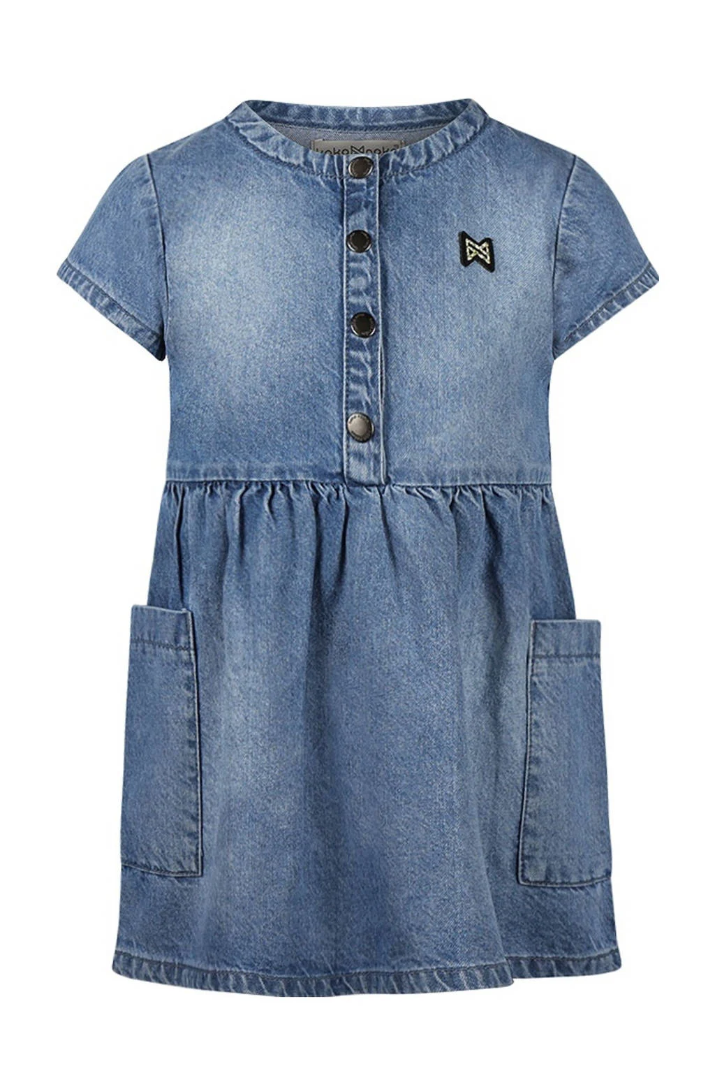 Koko Noko korte jurk medium blue denim