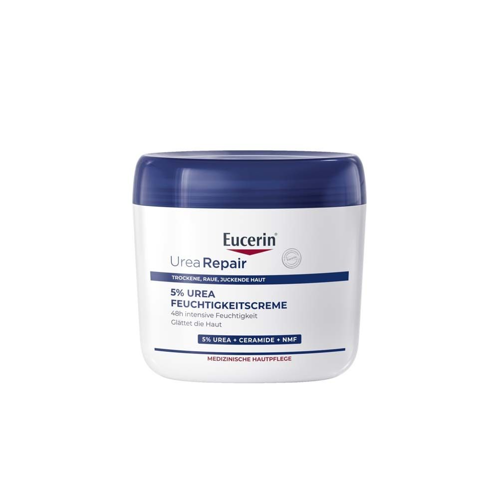 Eucerin® UreaRepair 5% Urea Feuchtigkeitscreme – Pflegecreme für trockene bis sehr trockene Haut - Jetzt 3€ sparen mit Code 