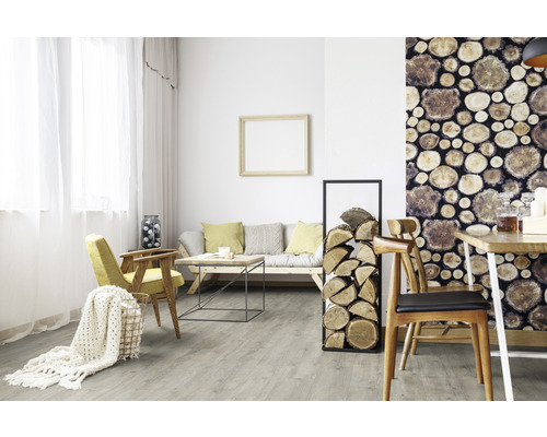 Vinylvloer Pecan landelijke plank klikverbinding 1239 x 212 x 4,2 mm
