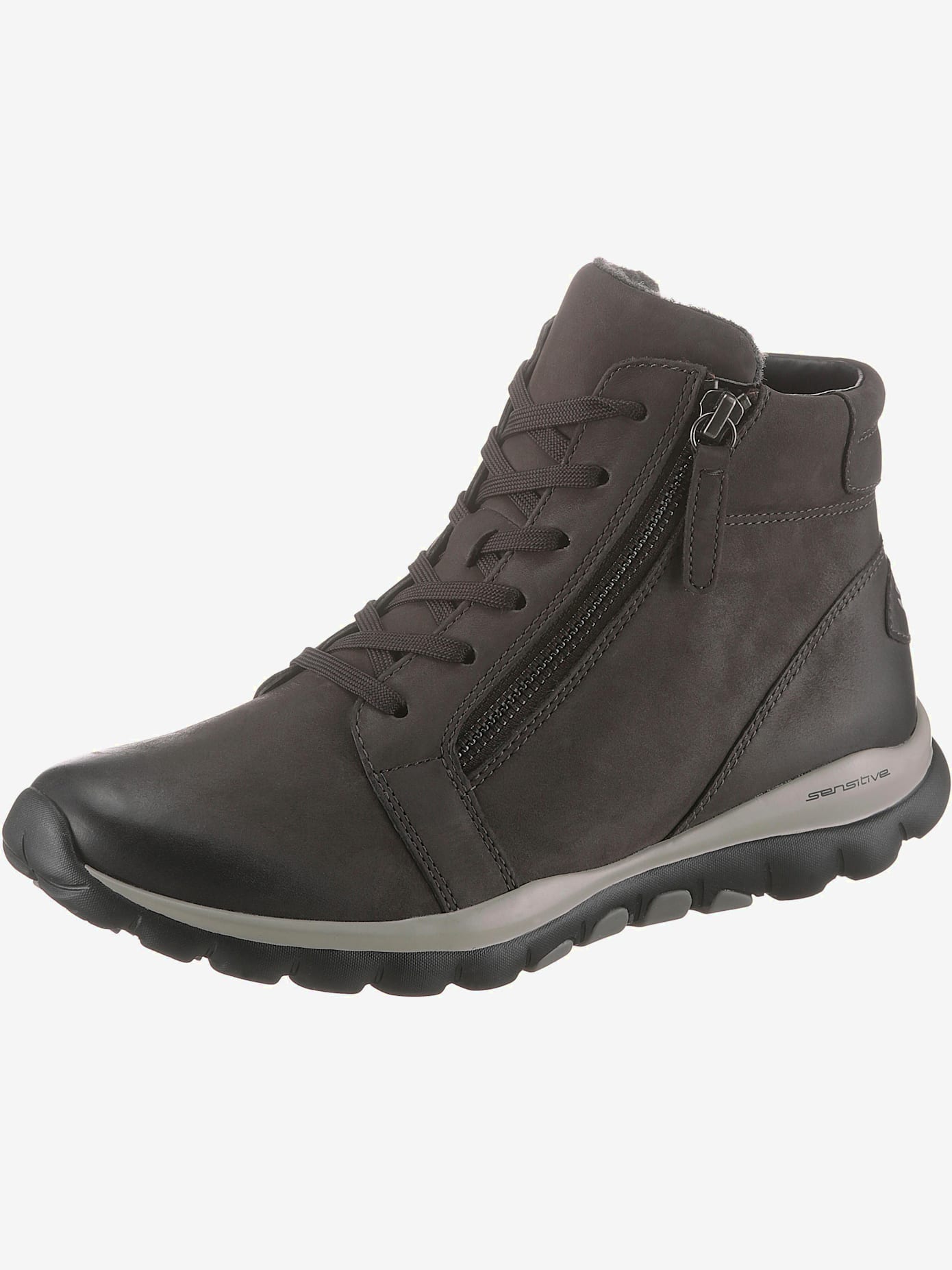 Bottines à lacets chaussures à lacets, glissière intérieure et extérieure