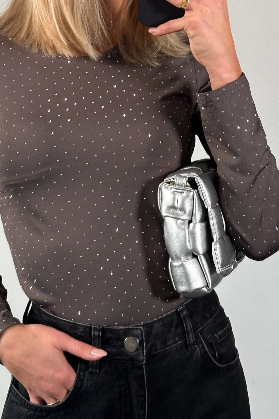 Noella Kora Top 1098 asphalt grey