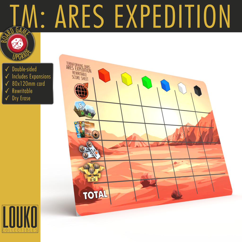 Terraforming Mars: Expédition Arès - Feuille de score réinscriptible