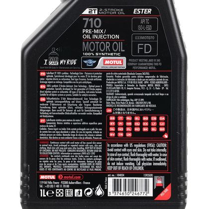 Huile moteur Motul 710 2T 1L Universel