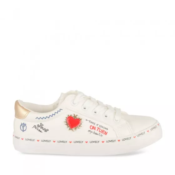 Baskets BLANC LOVELY SKULL