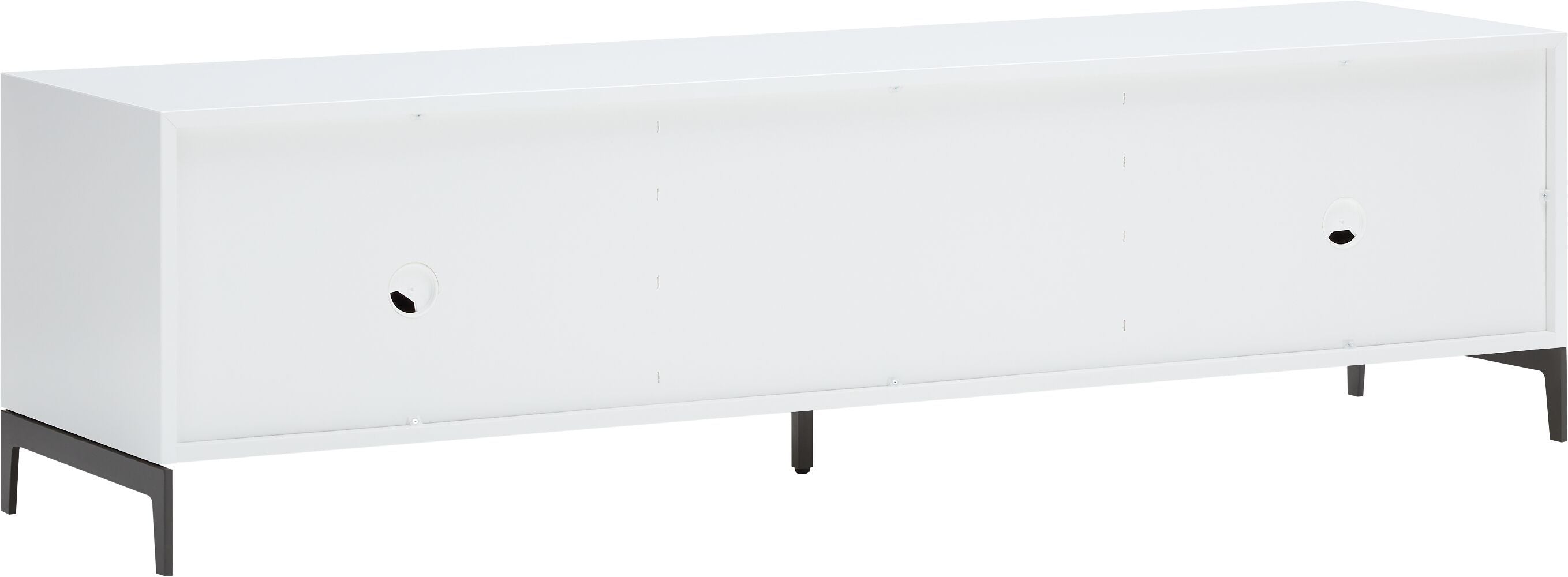 LUX Lowboard - Weiss / Eiche / B: 180.0 cm x T: 46.0 cm x H: 49.5 cm