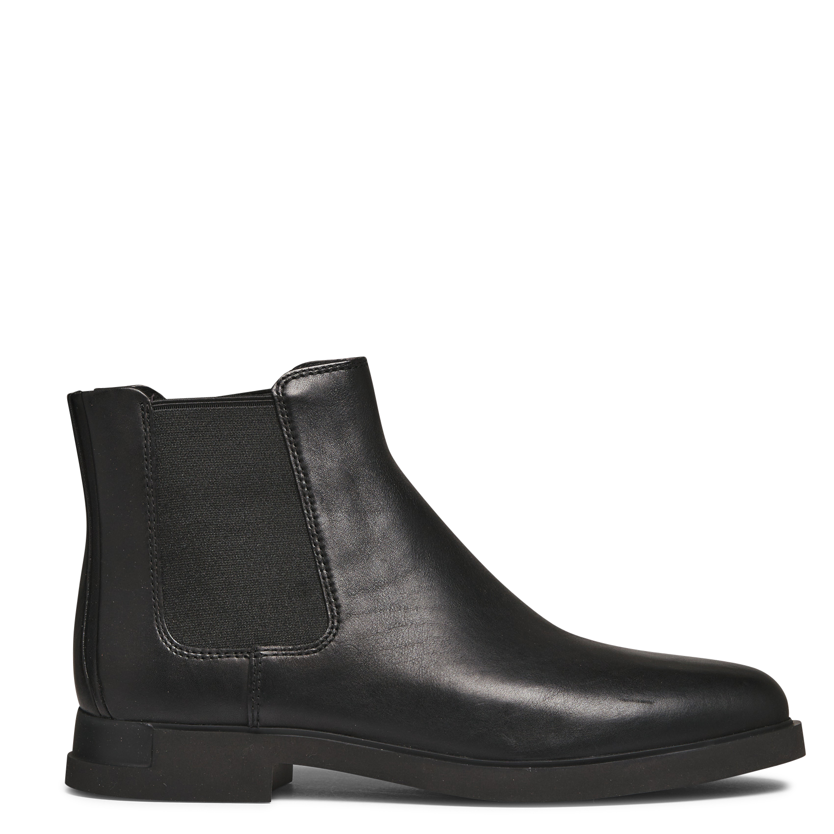 IMAN - Bottines chelsea en cuir | Noir