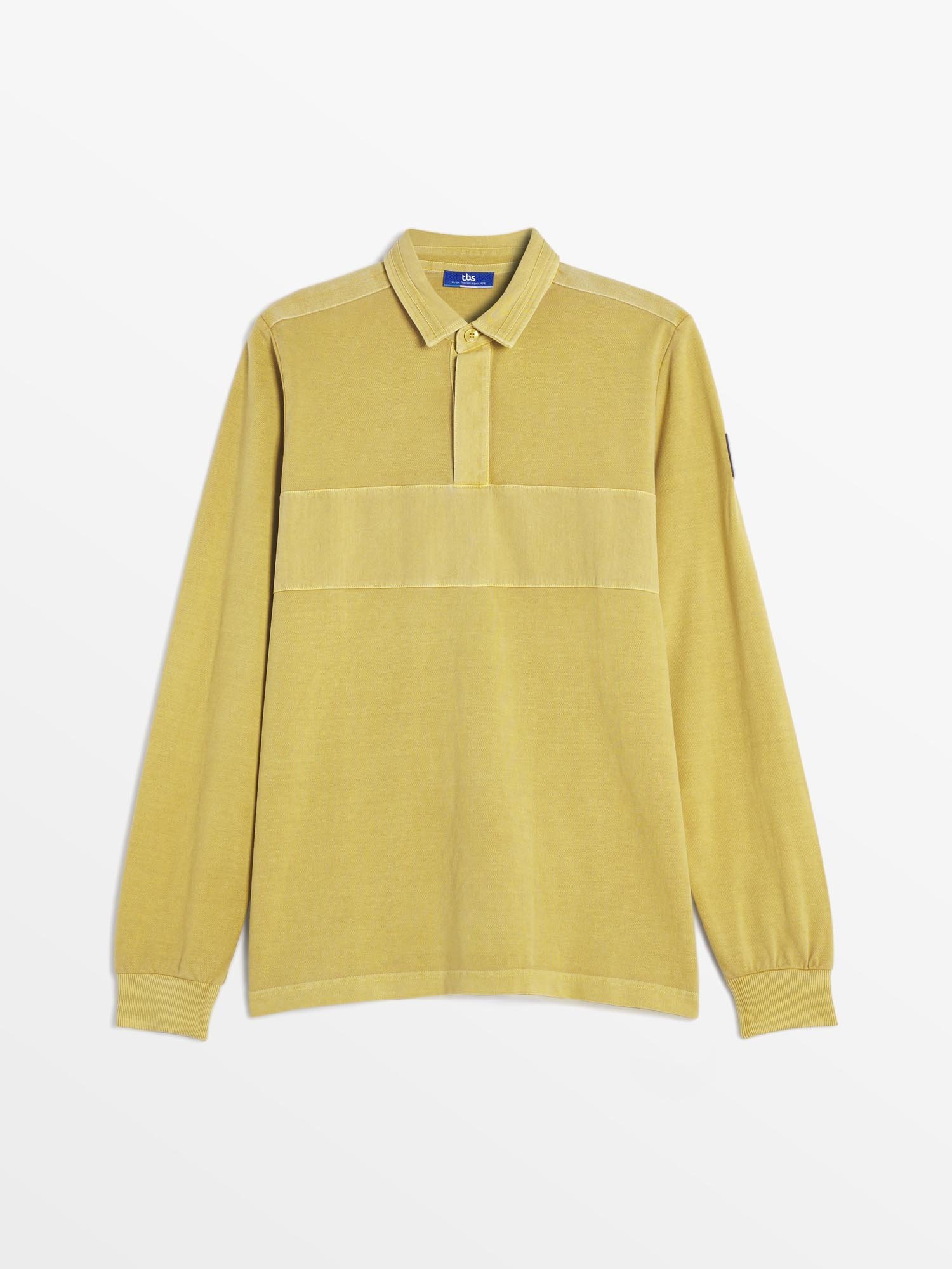Polo Homme Manches Longues Jaune