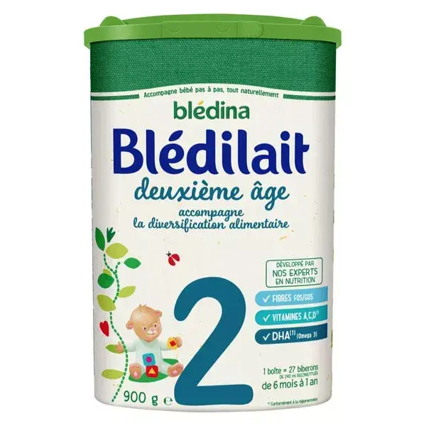 Leite de transição Blédina Blédilait 2ª Etapa 900g