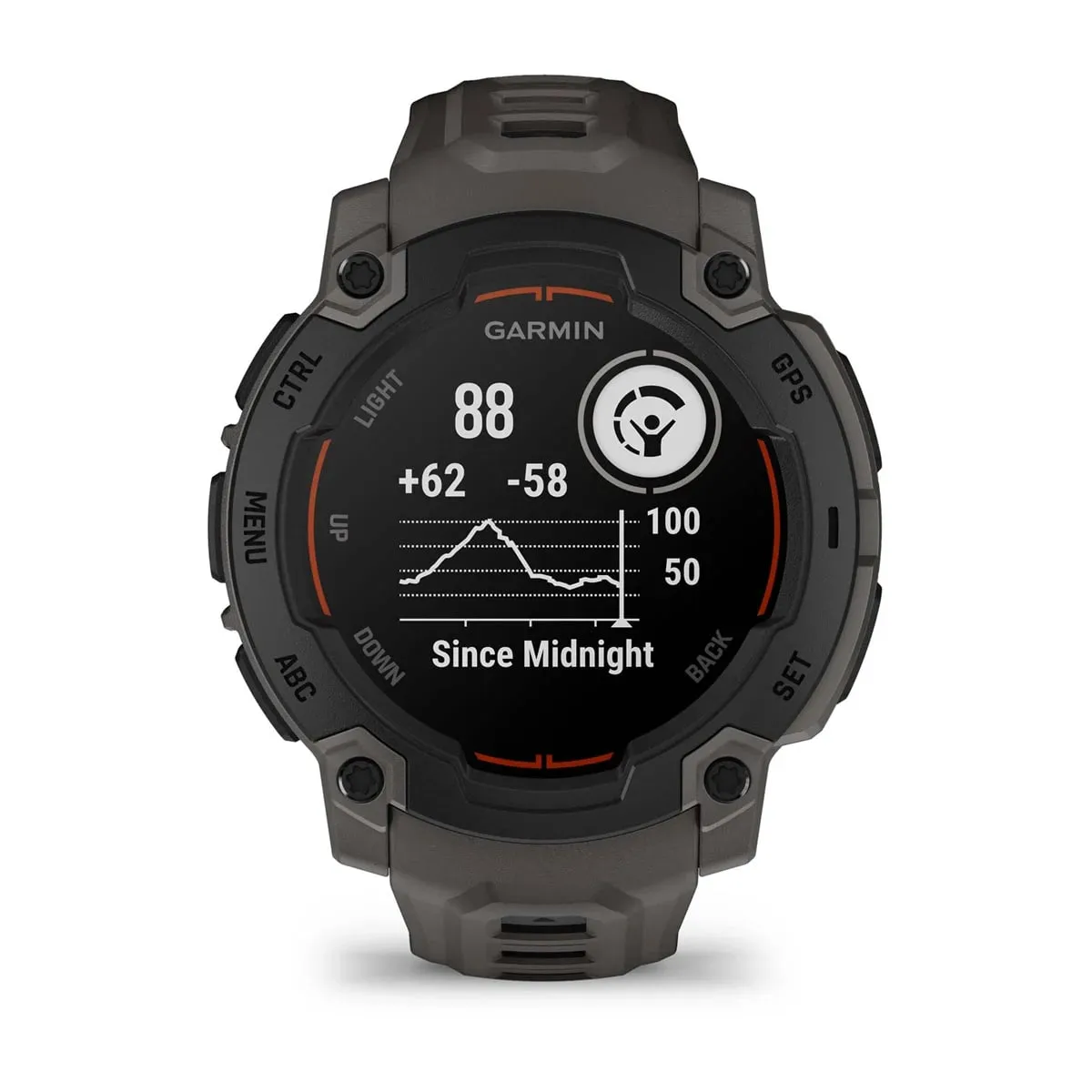 Garmin Instinct E, 45 Mm Black Bezel With Charcoal Band