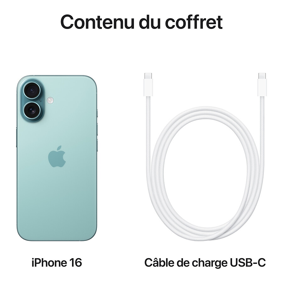 Apple iPhone 16 Sarcelle - 512 Go
