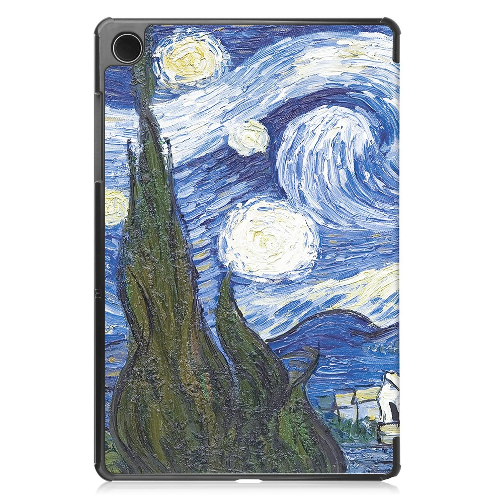 Samsung Galaxy Tab A11  Plus / A9  Plus Leder Tasche Smart Cover Schutzhülle - Sternenhimmel