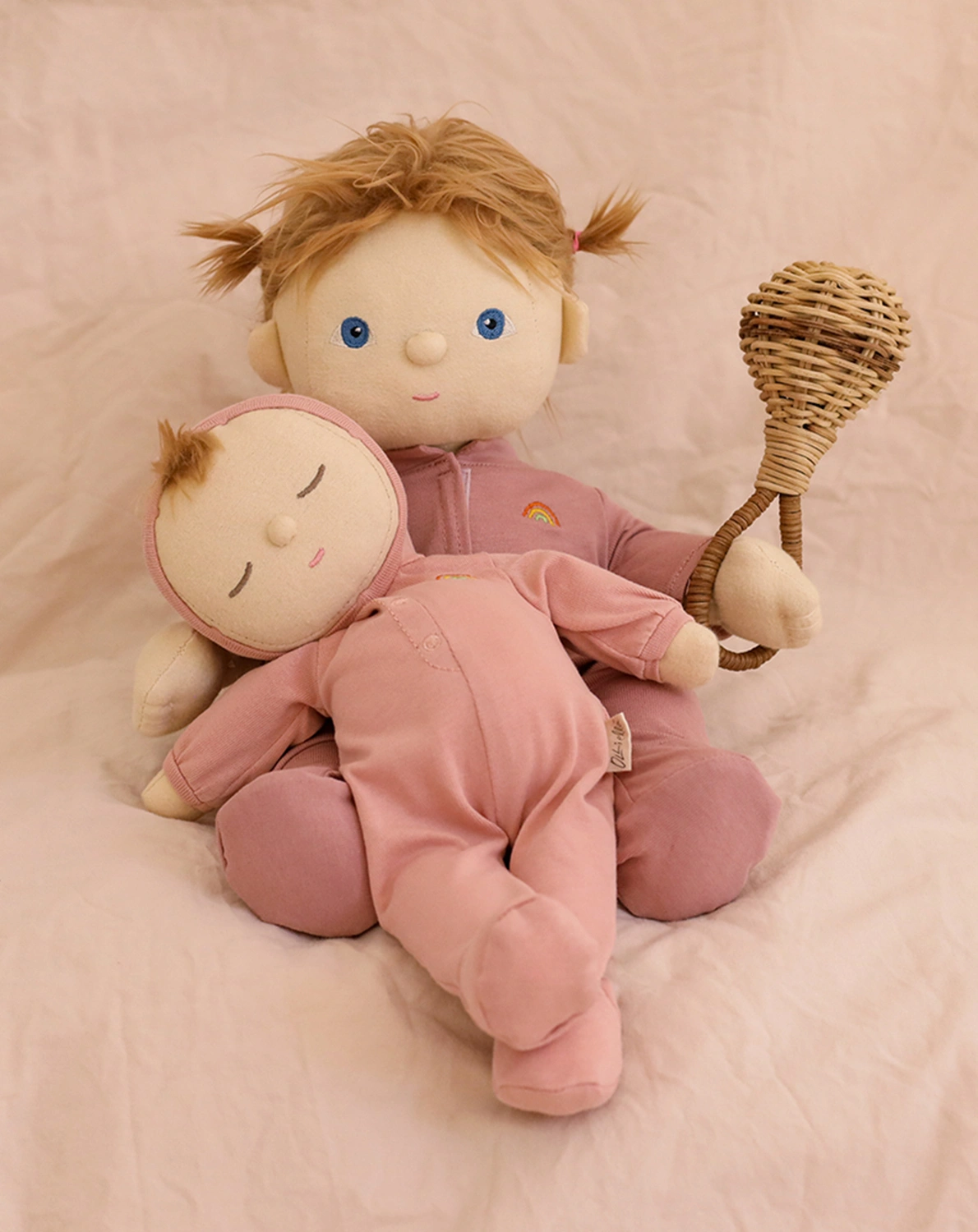 Stoffpuppe DOZY DINKUM - MOPPET (32cm) in rose