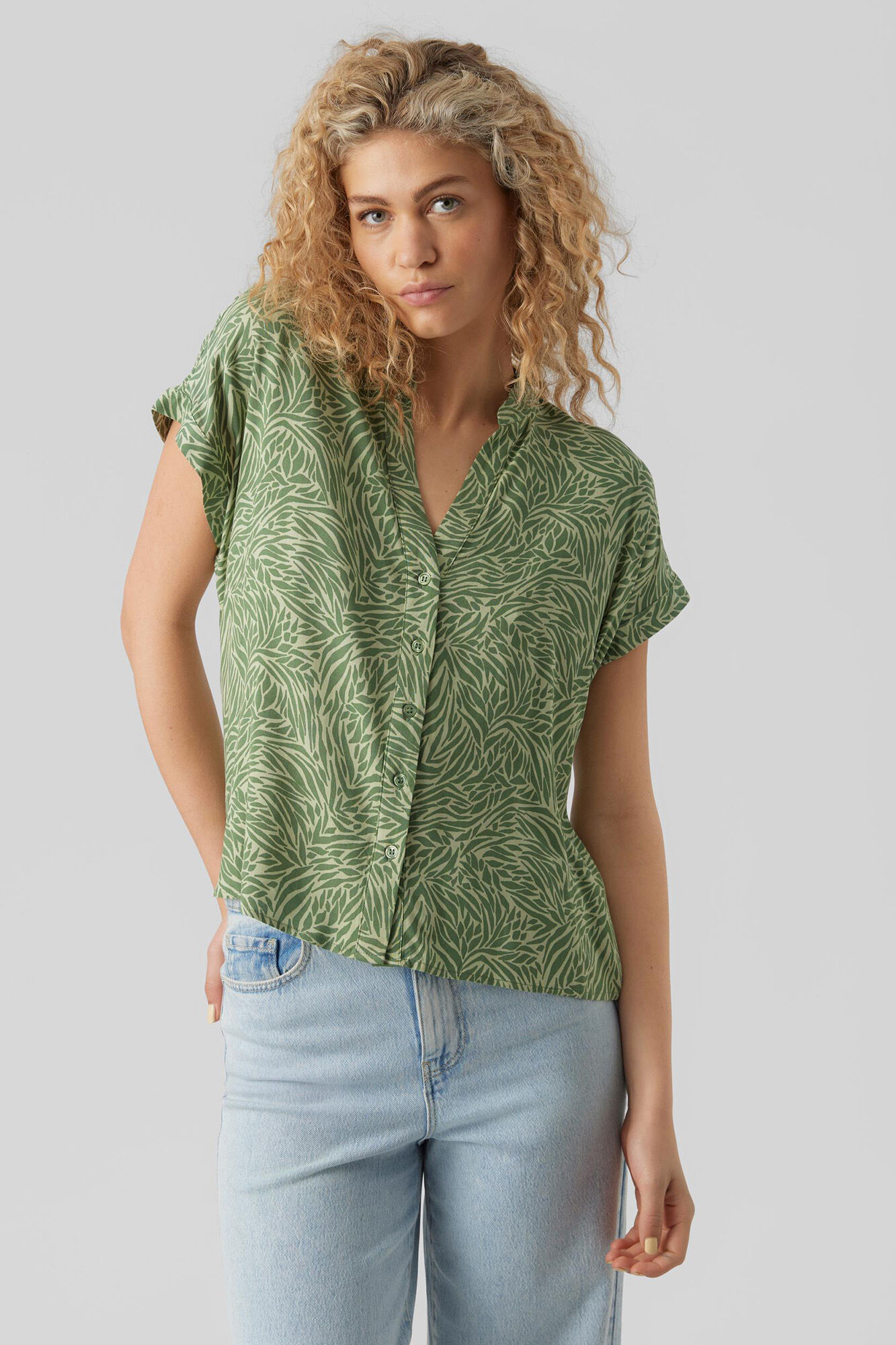 Camisa de manga curta - Verde
