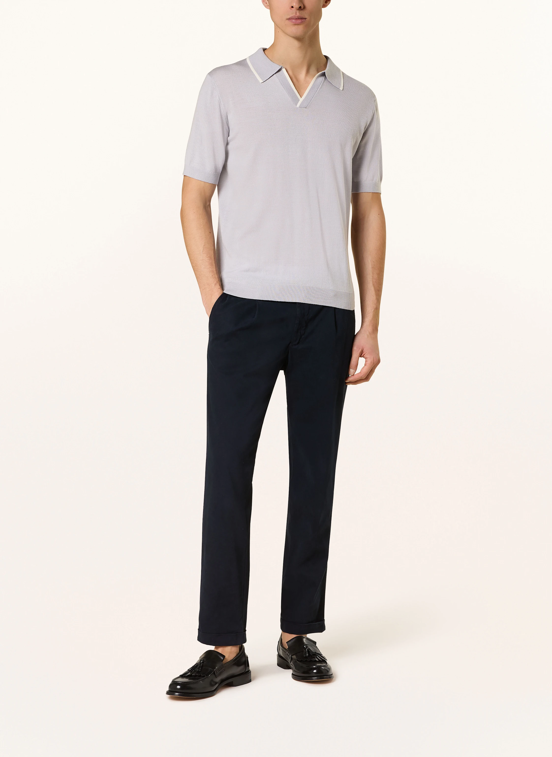 STROKESMAN'S Strick-Poloshirt