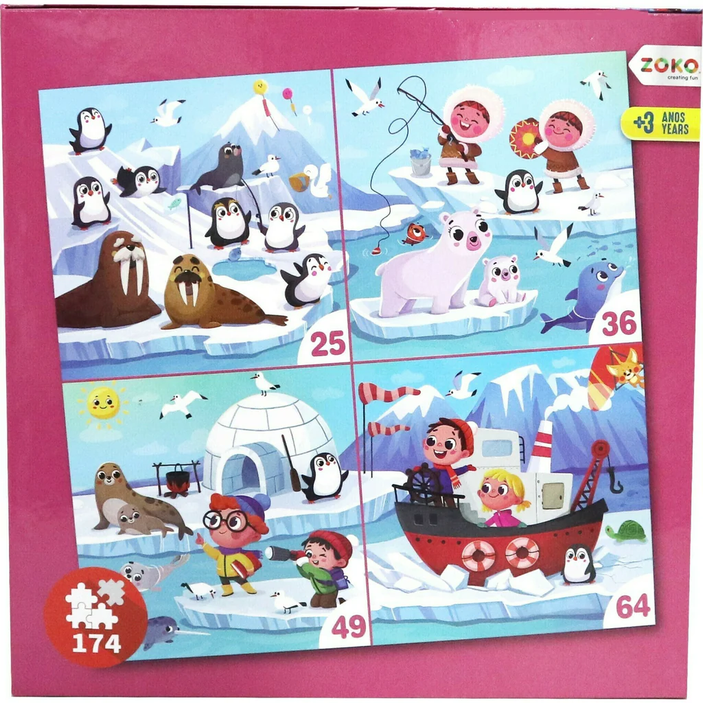 Puzzle Ártico / Explora Oceanos / Um Dia Quinta Sortido