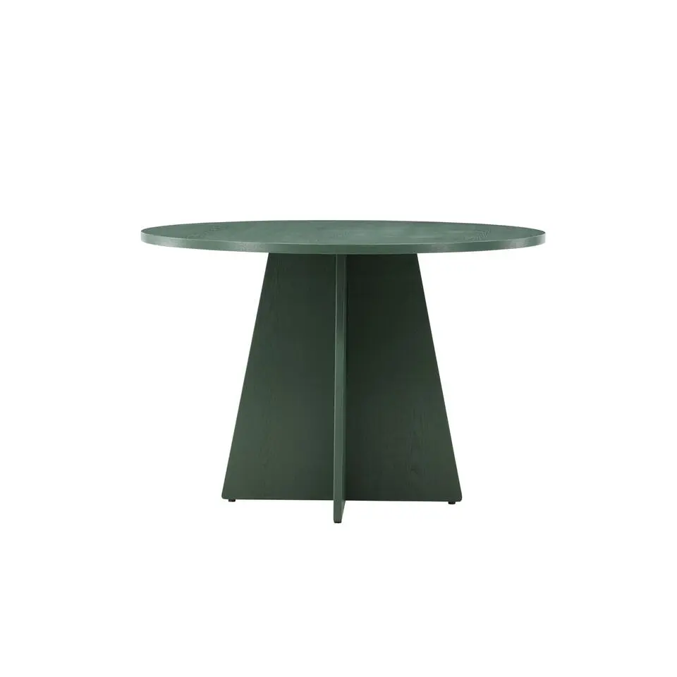 Eettafel Rond - Groen MDF - 110x110x75cm - Bootcut