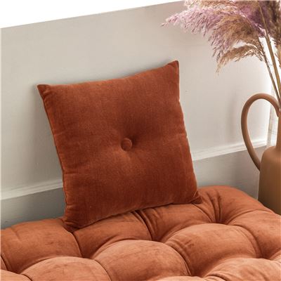 Coussin en velours ras