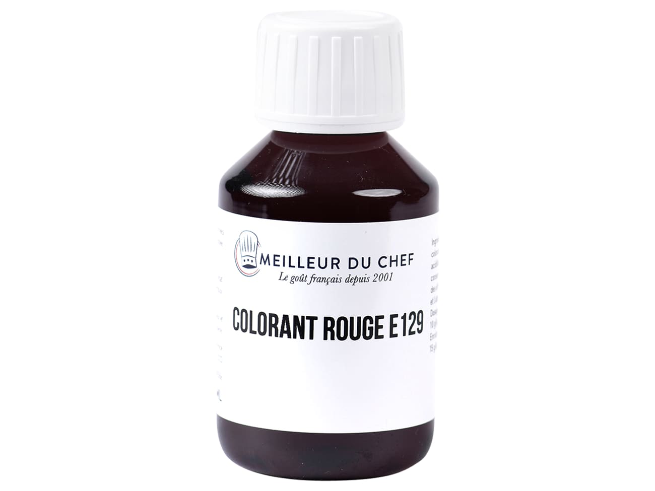 Colorant alimentaire liquide - rouge coquelicot E129 - 115 ml - Meilleur du Chef