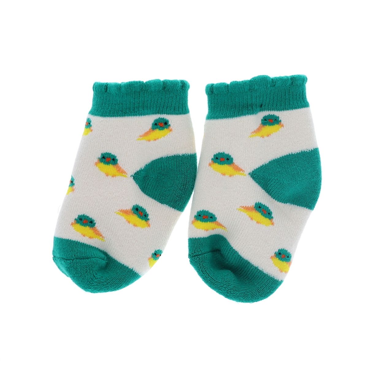 Chaussettes oiseaux pour bébé 0-6 mois - Les Inséparables  Roodoudou