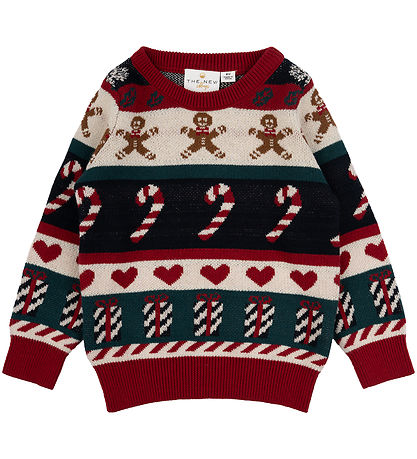 The New Siblings Bluse - Strick - TnsHoliday Jacquard - Multi Co