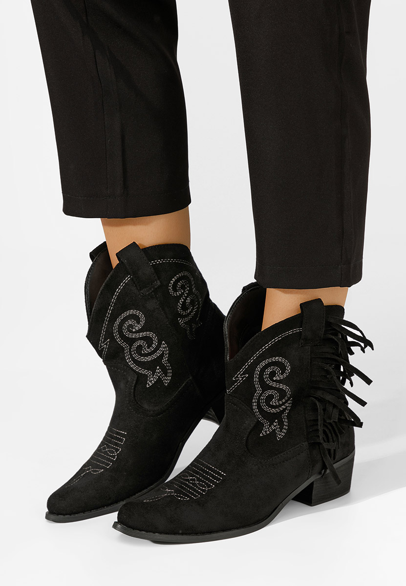 Bottines western femme noires Matesa