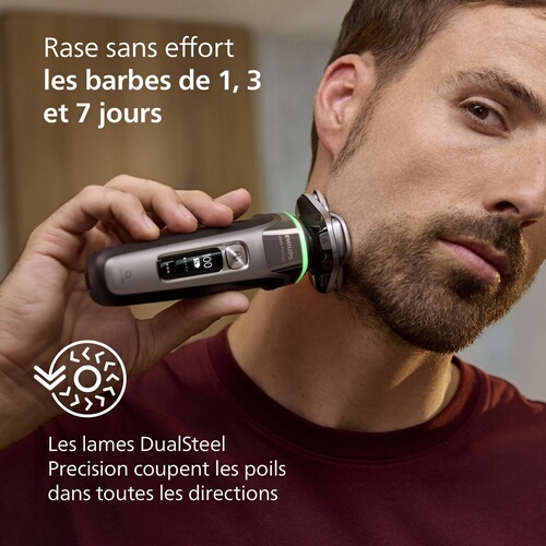 Rasoir électrique Philips XP9202/10 100 % étanche Serie i9000 prestige avec SkinIQ