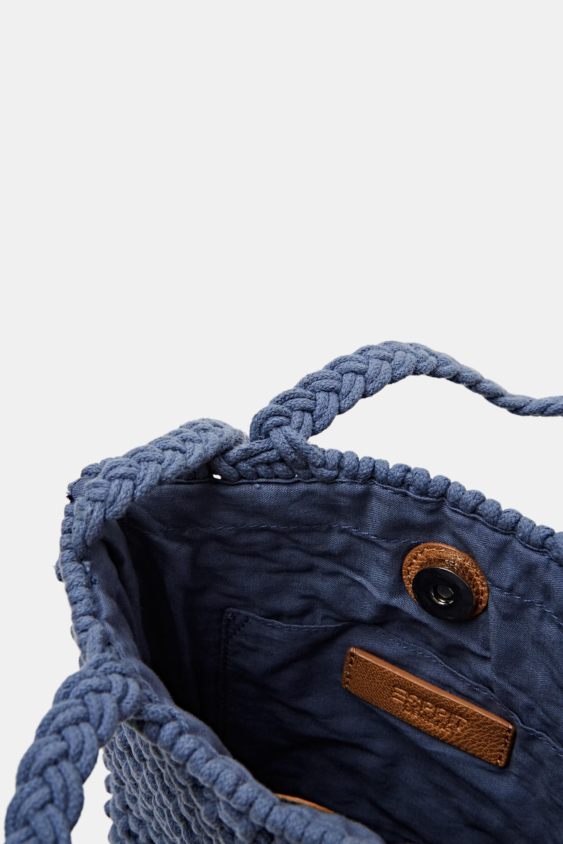 Mini sac fourre-tout en crochet, 100% coton