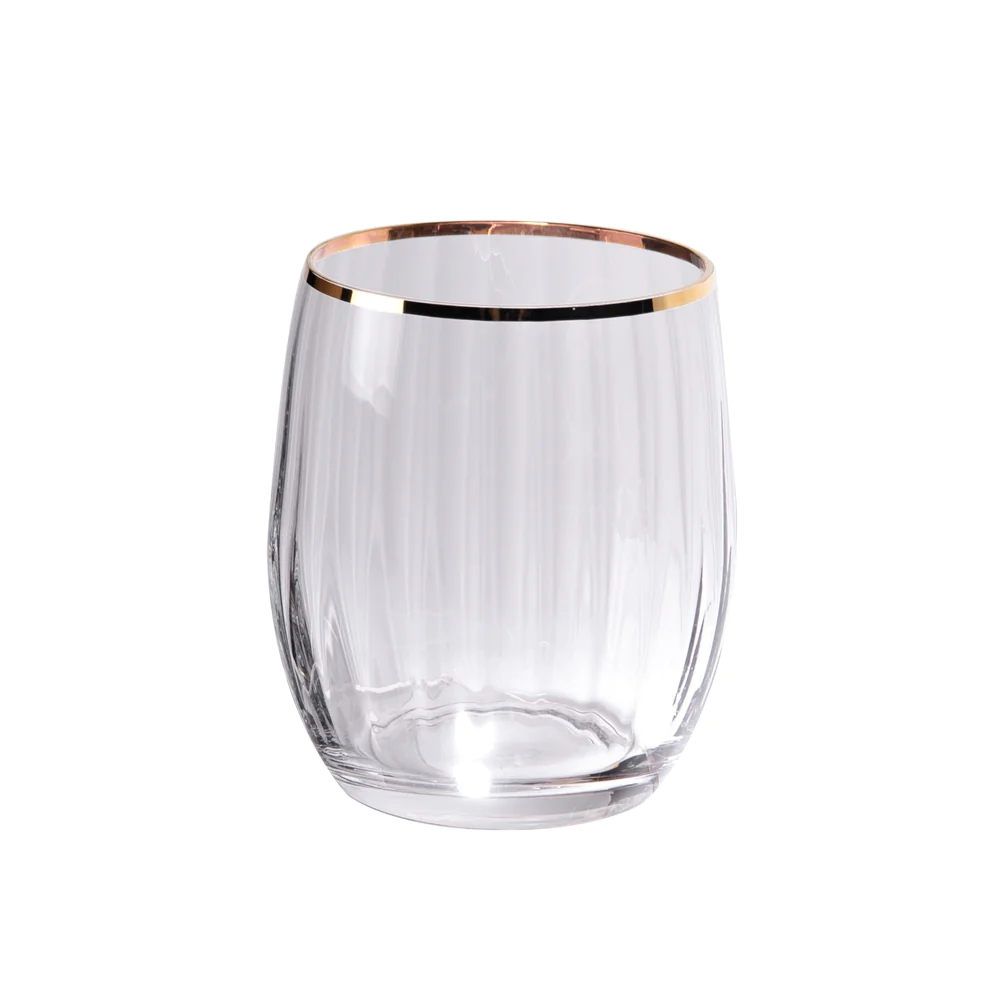 Boite de 6 gobelets bas filet or 30 cl Table passion