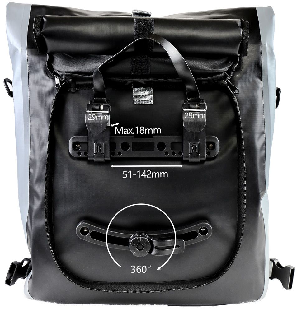 Monsterando  3 in 1 Drybag - Gepäckträgertasche kaufen | Bike-Discount