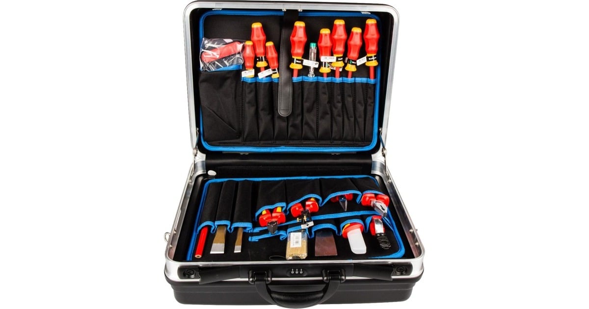 KNIPEXGereedschapskoffer VDE 002105HLS gereedschapsset  (Zwart, 24-delig, met gereedschap)