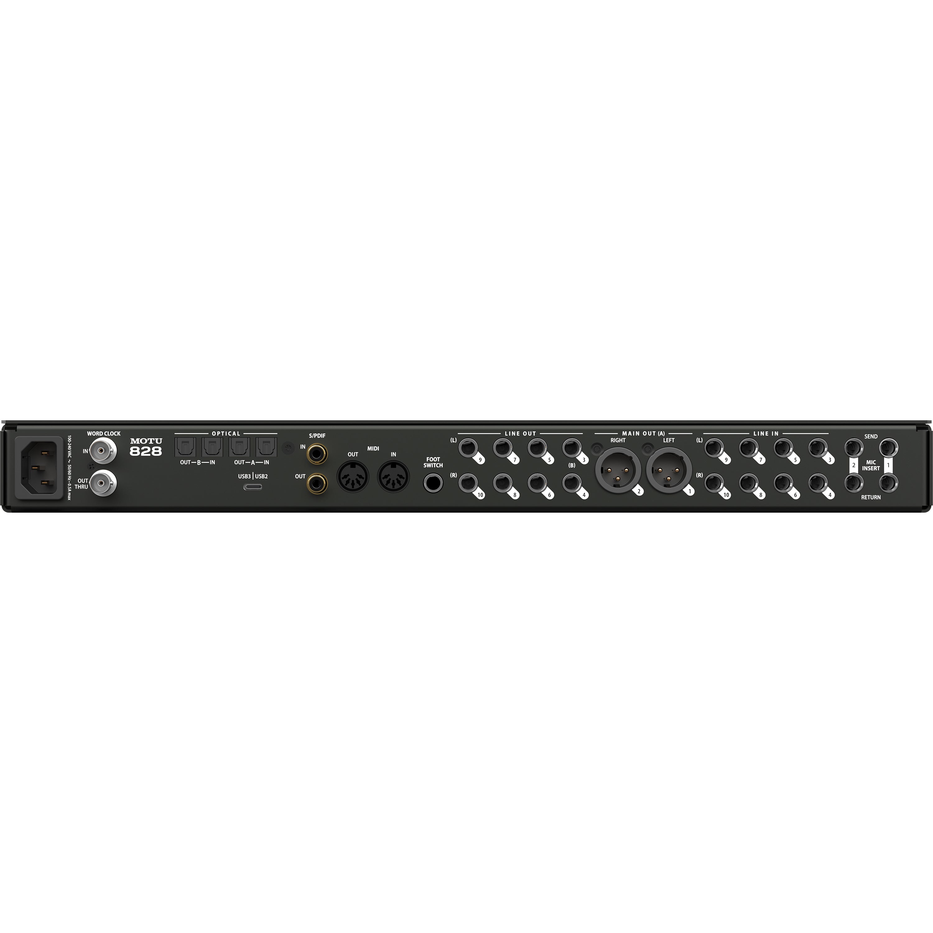 Motu 828 (2024) USB3 audio interface