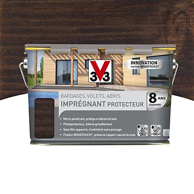 Lasure bois extérieur bois torréfié Imprégnant 5 L