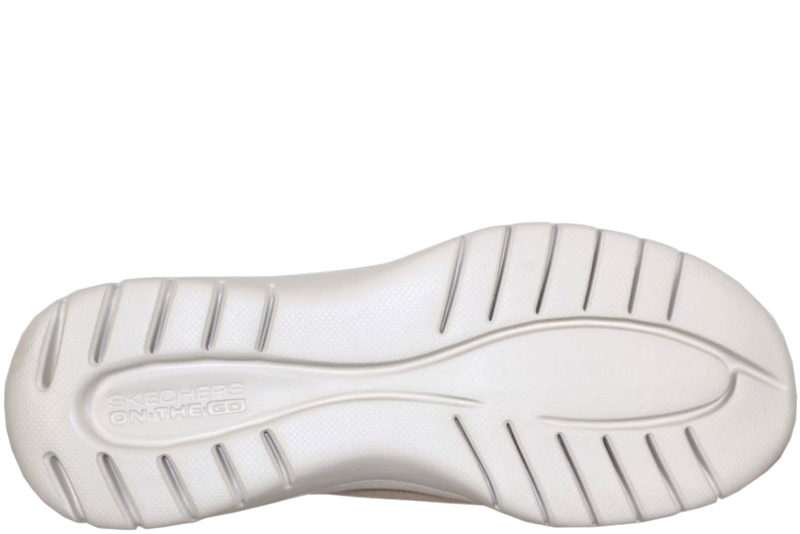 SKECHERS - ON THE GO FLEX BEIGE FRITIDSSKO SLIP-INS