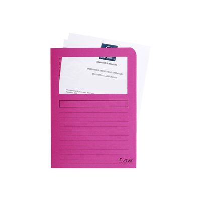 Exacompta Forever - 10 Chemises à fenêtre - 130 gr - couleurs assorties