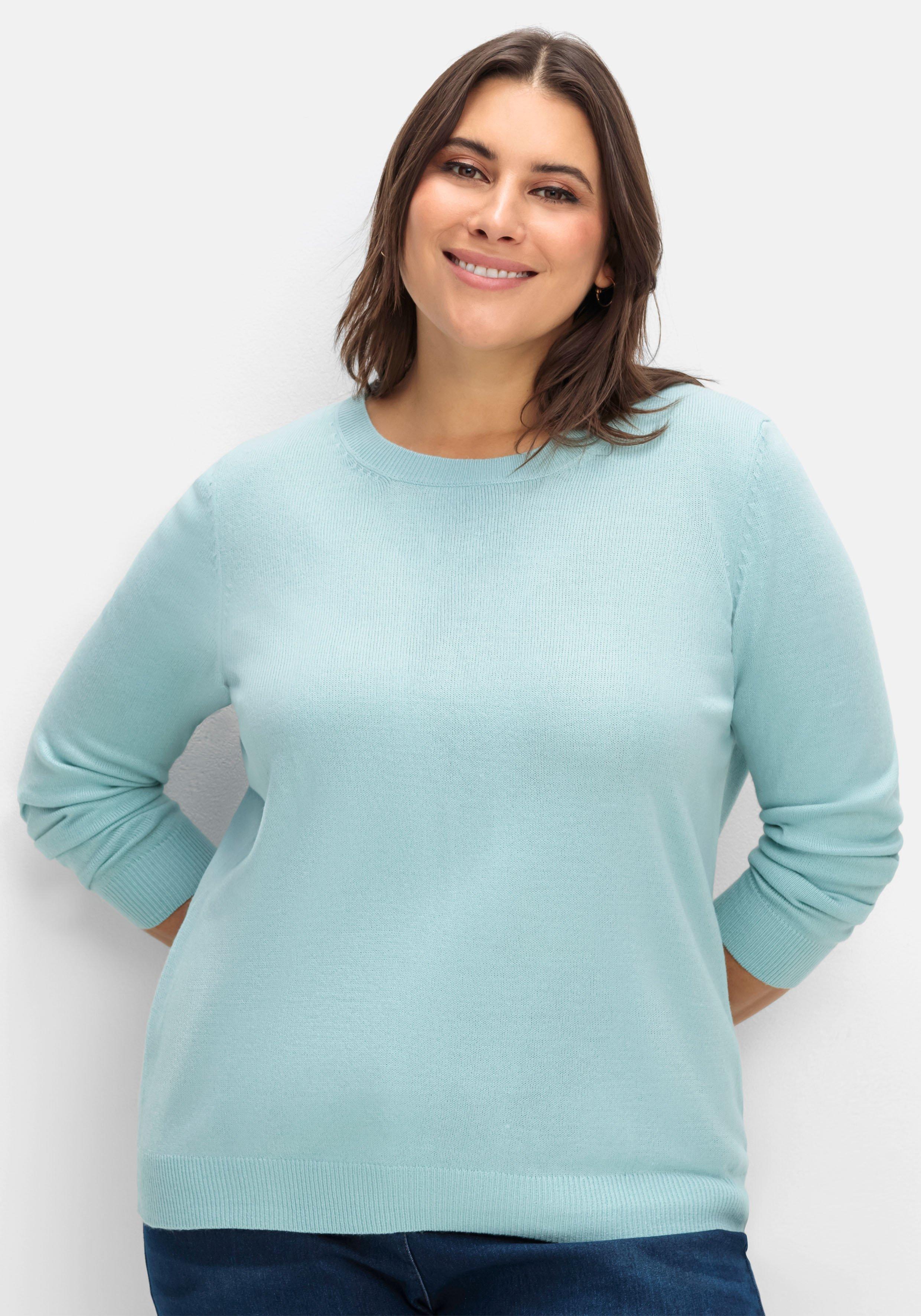 Pullover mit gerippten Abschlüssen