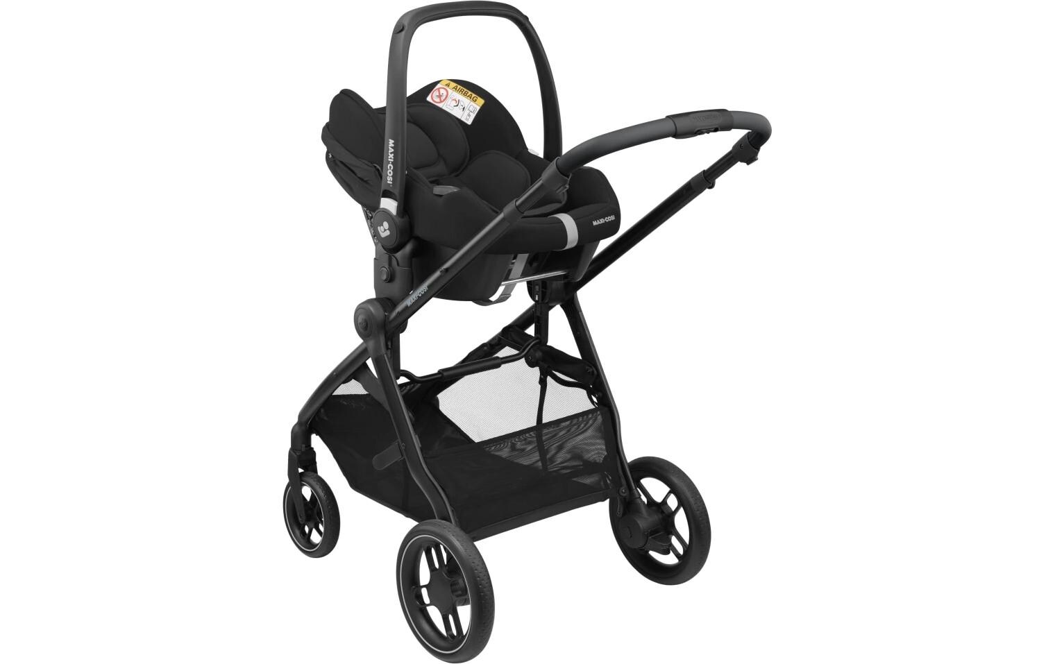 Kinderwagen Zelia 3 Essential Black<br>Praktischer 2-in-1-Kinderwagen mit Sportwagenaufsatz